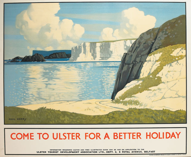 "COME TO ULSTER FOR A BETTER HOLIDAY" by Paul Henry RHA (1876-1958) RHA (1876-1958) at Whyte's Auctions
