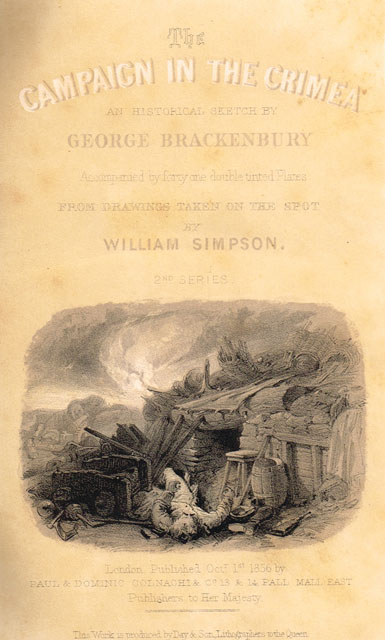 1856: George Brackenbury, The Campaign in the Crimea at Whyte's Auctions