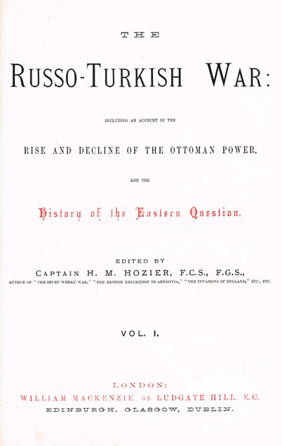 19th Century: Russian military interest books collection including Crimean War and Russo-Turkish War history at Whyte's Auctions