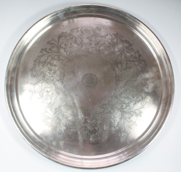 1900s: City of Dublin Steam Packet Company silver plate salver at Whyte's Auctions