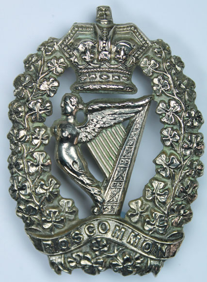 pre 1881: Roscommon Militia other ranks glengarry badge at Whyte's Auctions