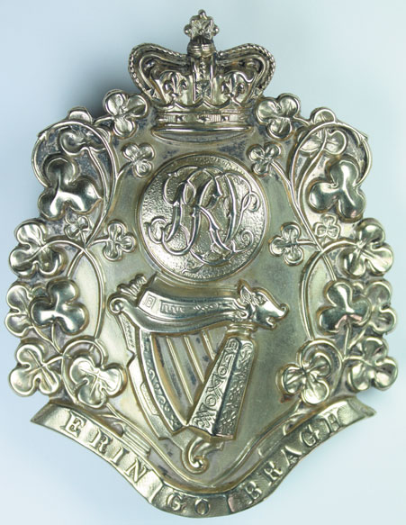 circa 1880: Liverpool Irish Victorian Sergeant's pouch belt plate at Whyte's Auctions