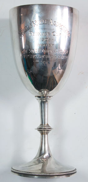 1905: Militia Rifle Association silver goblet presented to Colonel Sir W. H. Mahon of Galway at Whyte's Auctions