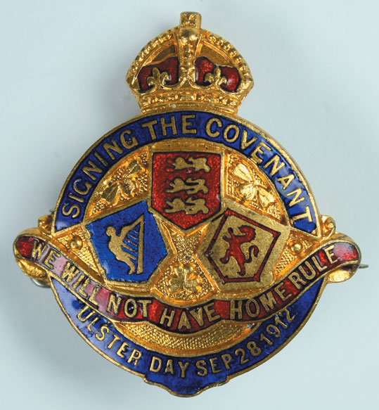 1912-62: Irish Unionist enamel badge collection at Whyte's Auctions