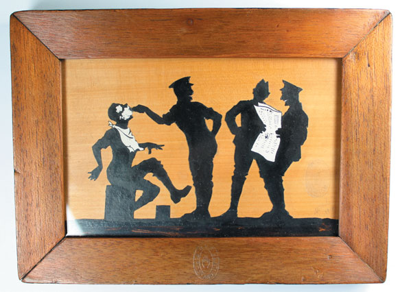 circa 1914: Ulster Volunteer Force stamped silhouette at Whyte's Auctions