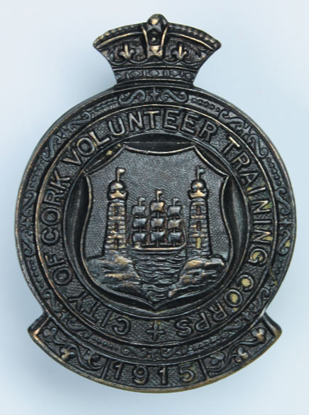 1915: City of Cork Volunteer Training Corps cap badge at Whyte's Auctions