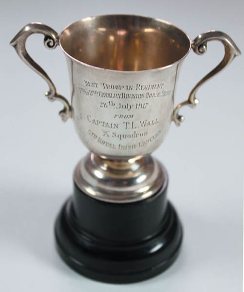 1917: 5th Royal Irish Lancers silver presentation cup at Whyte's Auctions