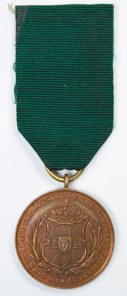 1921 (22 June) Northern Parliament opening commemorative medal at Whyte's Auctions