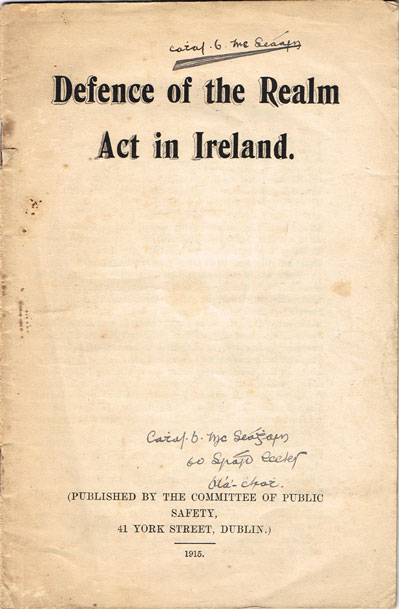 1915-45: Irish political documents collection including German Catholic Leader Raises the Irish Question handbill at Whyte's Auctions