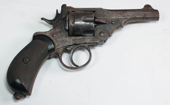 Mark I Webley Revolver with Cork made leather holster at Whyte's Auctions