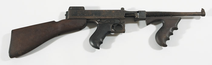 1921 model Thompson Submachine Gun with serial numbers erased at Whyte's Auctions