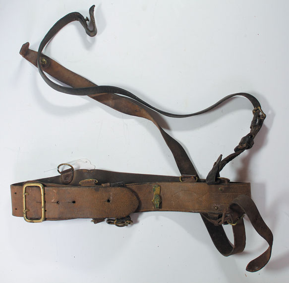 Collection of leather and homemade bandoliers as used by Cork Brigade I.R.A. at Whyte's Auctions
