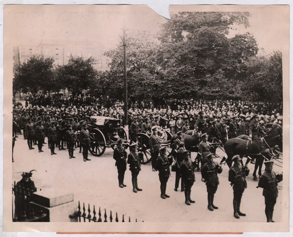 1922: Michael Collins funeral procession press photograph at Whyte's Auctions