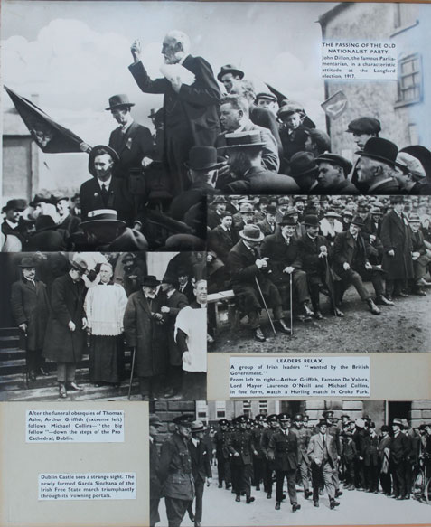 1910-23: Irish historical photograph collage including Michael Collins, Arthur Griffith, John Dillon etc. at Whyte's Auctions