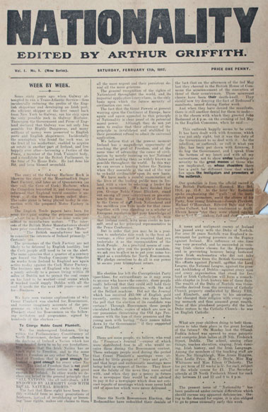 1919-21: War of Independence period newspapers including, Nationality, The Irish Nation etc. at Whyte's Auctions