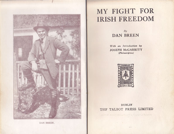 1924: Dan Breen My Fight For Irish Freedom and framed signature. at Whyte's Auctions