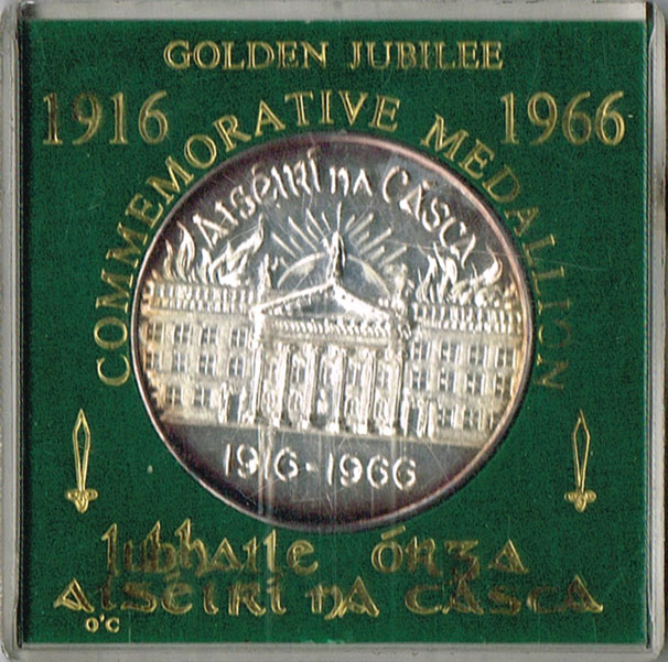 1966: 50th Anniversary of 1916 Rising cased commemorative silver medal at Whyte's Auctions