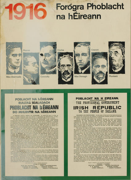 1916 Rising: 50th anniversary Government poster for schools at Whyte's Auctions
