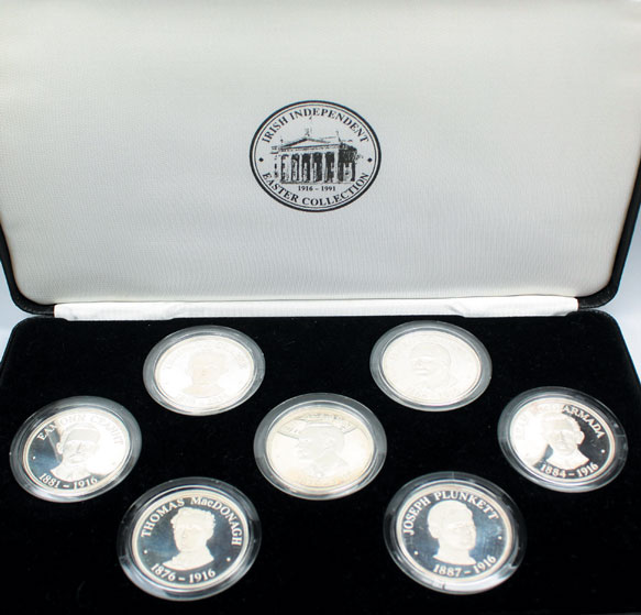 1991: Easter Rising commemorative silver medallion collection at Whyte's Auctions