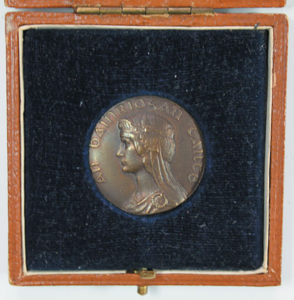1924: Aonac Tailteann committee medal at Whyte's Auctions