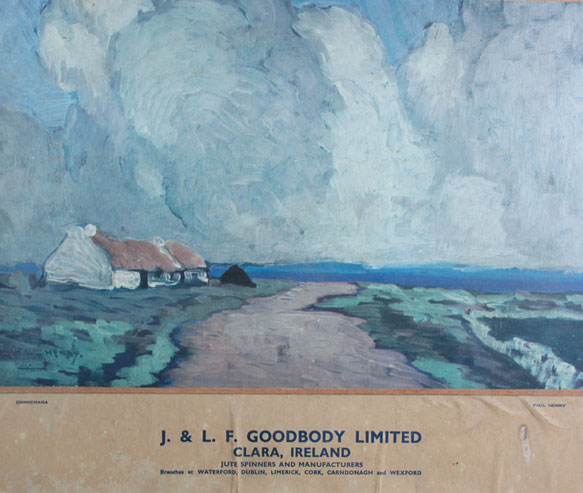 circa 1930: Goodbody jute manufacturers Offaly, Paul Henry advertisement poster at Whyte's Auctions