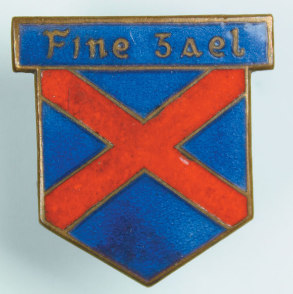 1930s: Fine Gael buttonhole lapel badge at Whyte's Auctions
