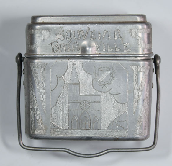 1939-45: Kriegsmarine U-boat prisoner of war decorated mess tin at Whyte's Auctions