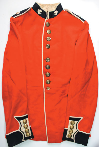 1934: Irish Guards officers' full dress tunic at Whyte's Auctions