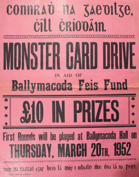 1952 (20 March) Conradh na Gaeilge fund raising drive poster at Whyte's Auctions