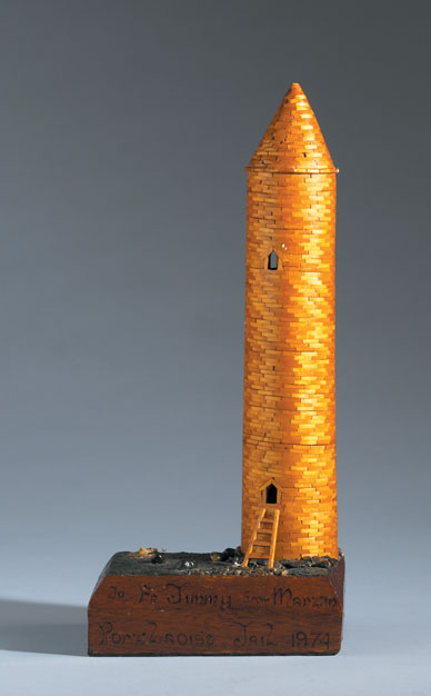 1974: Martin McGuinness, Irish round tower, Portlaoise Republican prisoner art at Whyte's Auctions