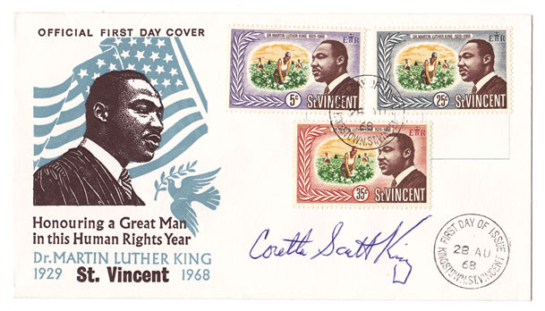 1968: James Earl Ray and Coretta Scott King signatures at Whyte's Auctions