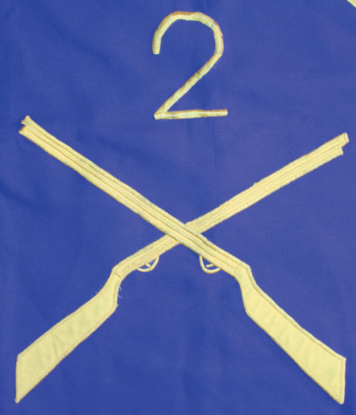 circa 1980: Irish Army 2nd Infantry Battalion unit flag at Whyte's Auctions