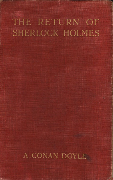 Arthur Conan Doyle, The Return of Sherlock Holmes at Whyte's Auctions