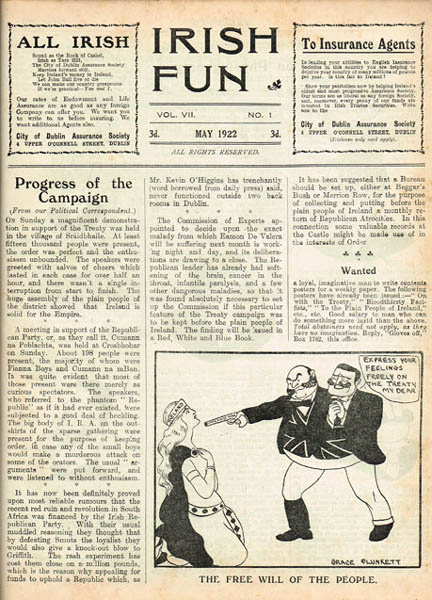 1921-25: Irish Fun magazine Vol. VI to Vol. X at Whyte's Auctions