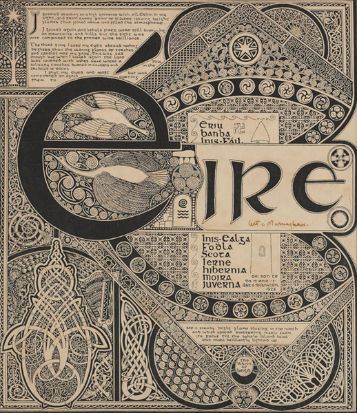 1922: The 'Eire page' print by Art O' Murnaghan at Whyte's Auctions