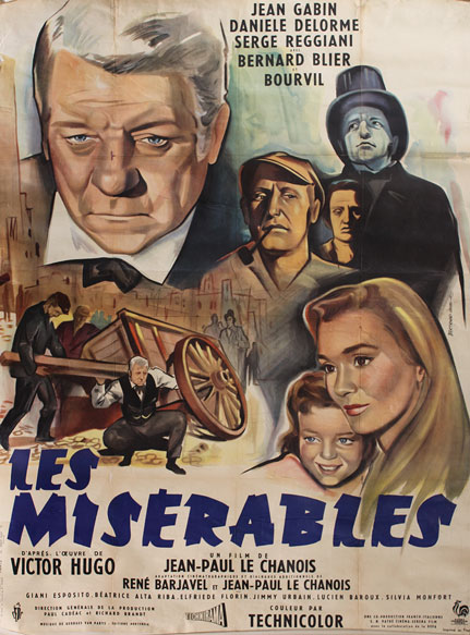 1958: Les Miserables French movie poster at Whyte's Auctions