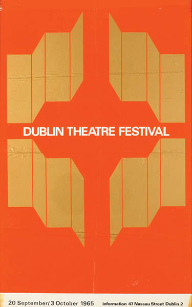 1965 Poster: Dublin Theatre Festival at Whyte's Auctions