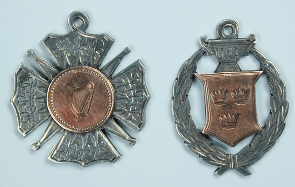 Football. 1941-42: F.A.I. Intermediate Cup runners up medal awarded to Cork United at Whyte's Auctions