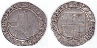England. Edward VI shilling and James I shilling at Whyte's Auctions
