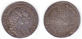 England. William & Mary, Sixpence, 1693 at Whyte's Auctions