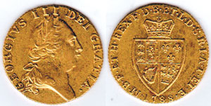 England. 1788 George III (1760-1820) gold guinea 1788 at Whyte's Auctions