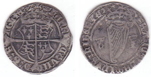 Henry VIII (1509-1547) Jane Seymour Harp Issue silver groat. at Whyte's Auctions