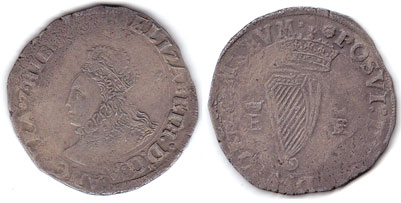 Elizabeth I (1558-1603) First issue billon shilling at Whyte's Auctions