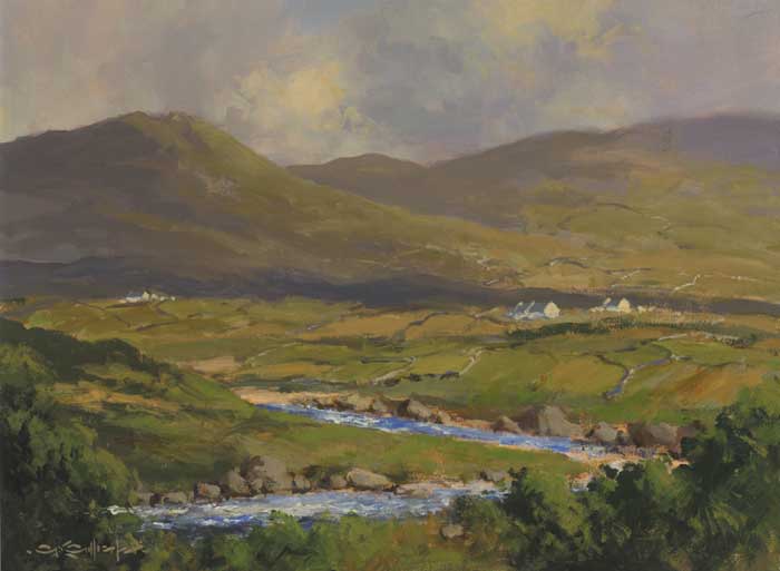 A QUIET LANDSCAPE by George K. Gillespie RUA (1924-1995) at Whyte's Auctions