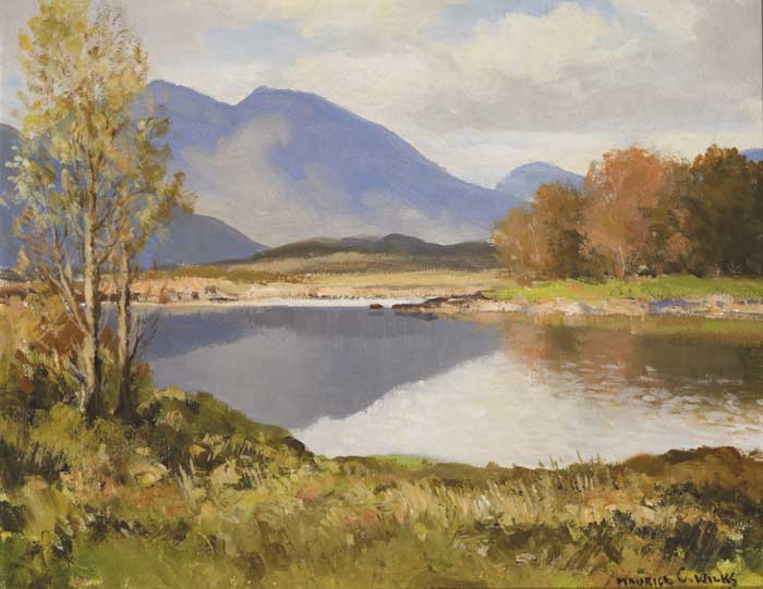 AT BALLYNAHINCH, CONNEMARA by Maurice Canning Wilks sold for 1,350 at Whyte's Auctions