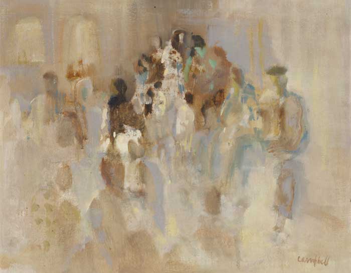 STREET SCENE by George Campbell RHA (1917-1979) at Whyte's Auctions
