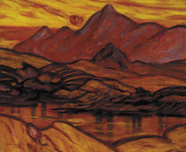 SUNRISE OVER THE REEKS, COUNTY KERRY by Grace Henry sold for �3,800 at Whyte's Auctions