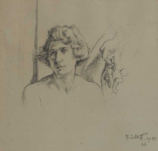 PORTRAIT OF A WOMAN, OCTOBER, 1918 by Mainie Jellett (1897-1944) at Whyte's Auctions