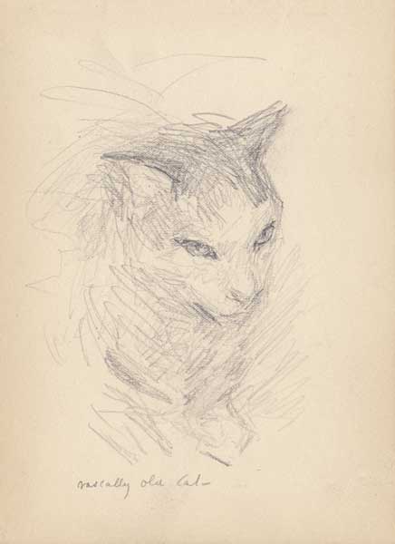 RASCALLY OLD CAT by John Butler Yeats RHA (1839-1922) at Whyte's Auctions