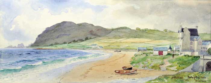 BALLYGALLY CASTLE, COUNTY ANTRIM, 1928 by Joseph William Carey RUA (1859-1937) at Whyte's Auctions